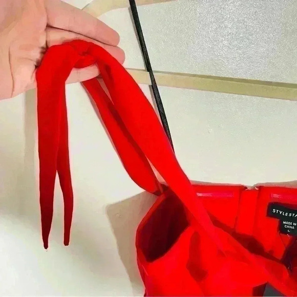 NWT Stylestalker Jackson Mini Dress Fire Red - Picture 5 of 10